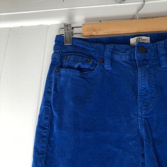 J. Crew Womens Toothpick Blue Cords Size 26 - Picture 3 of 8